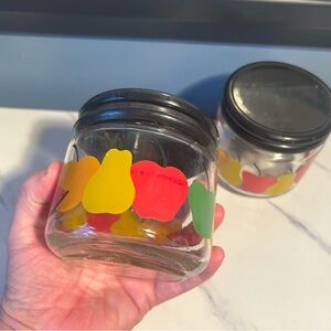 KIG Colorful Fruit Design Glass Jars
